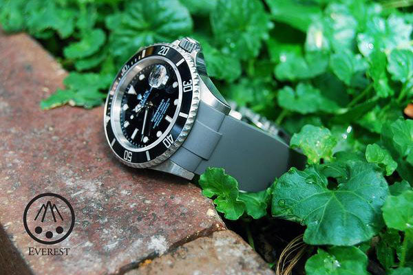 New Grey Rolex Rubber Strap from Everest Horology Products