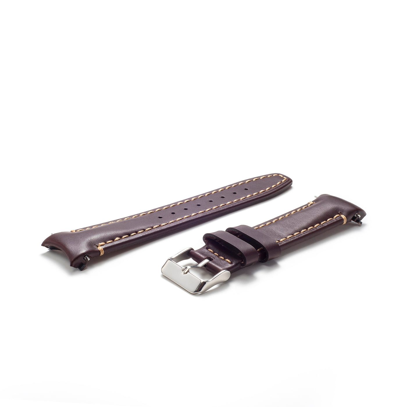 Brown Alligator / Silver Buckle