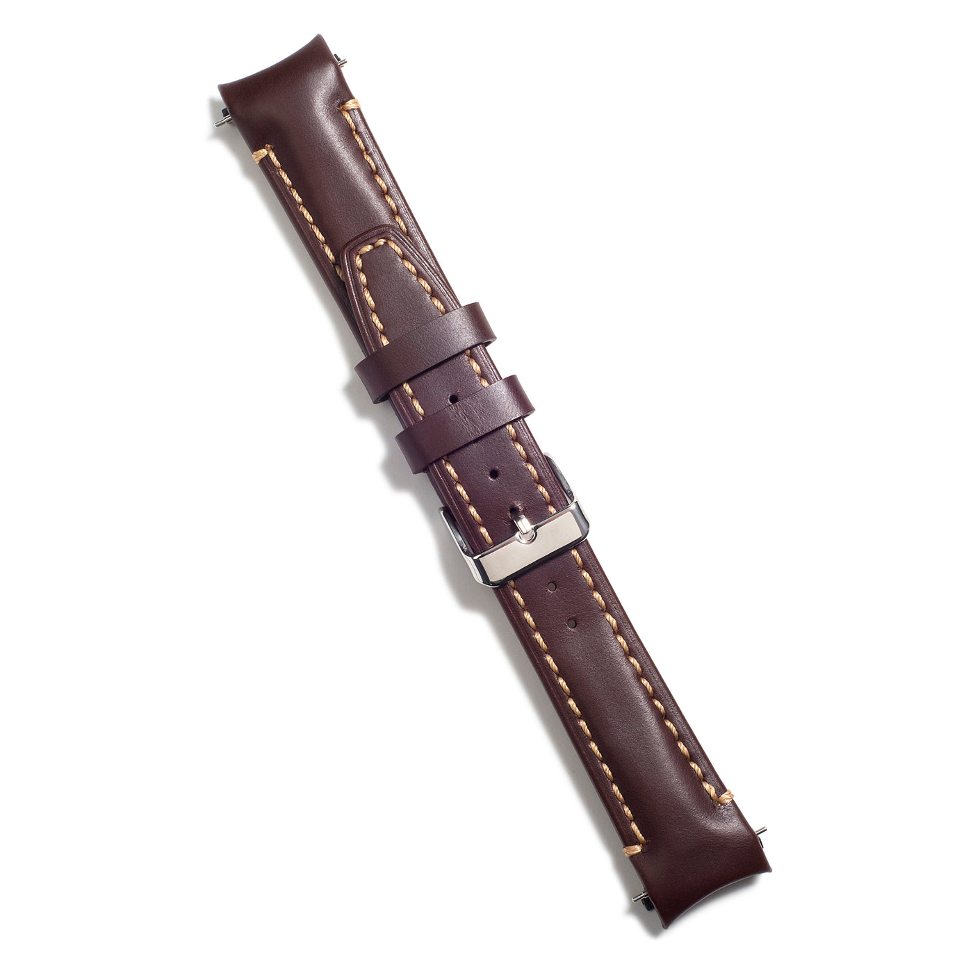 Brown Leather / Silver Buckle