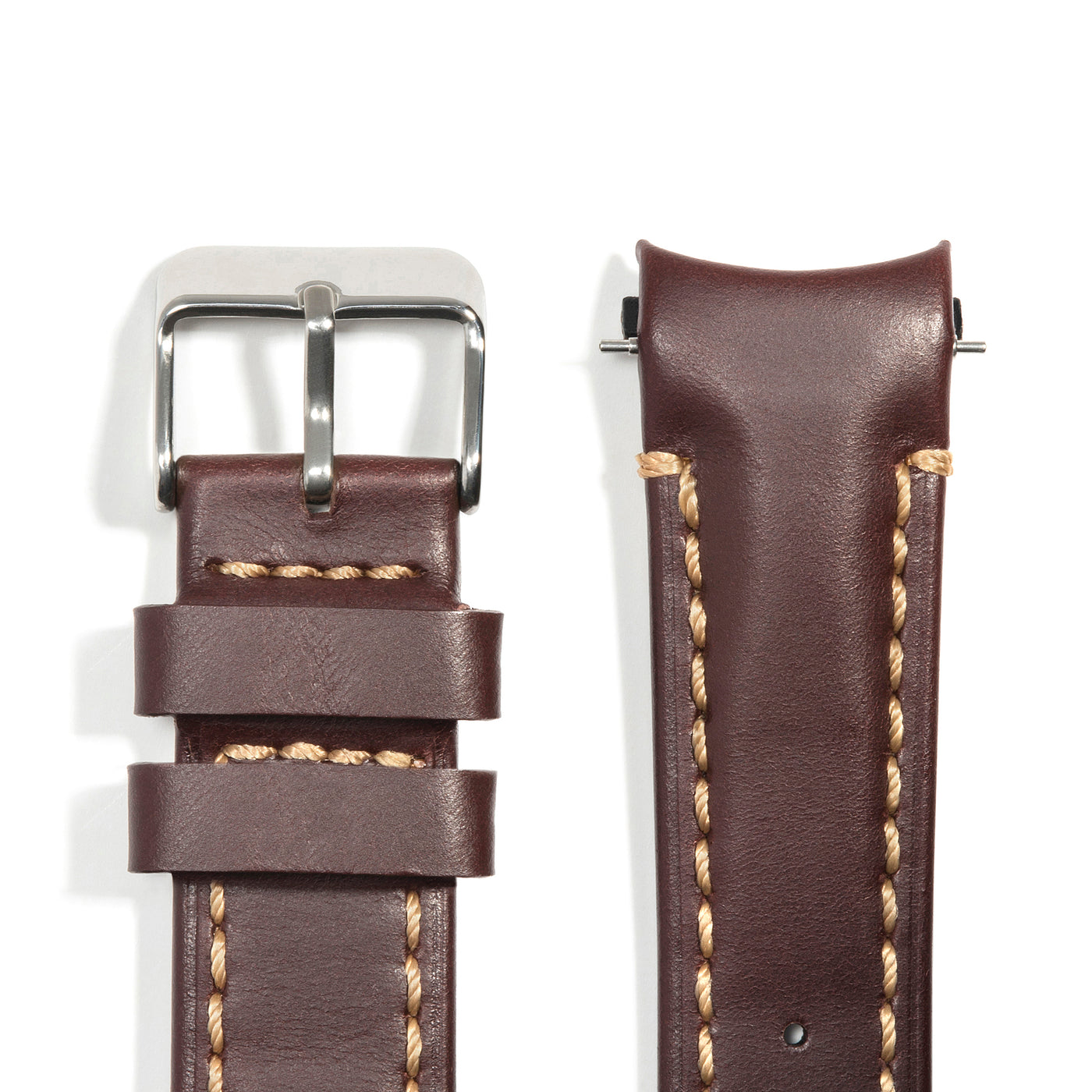 Brown Leather / Silver Buckle