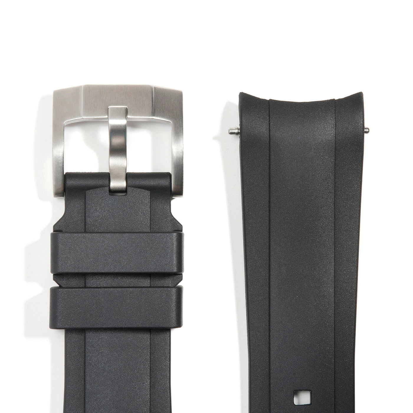 Black Rubber / Silver Buckle / Standard