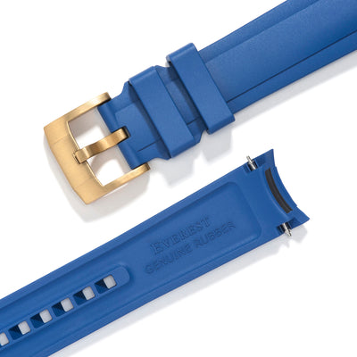 Blue Rubber / Gold Buckle / Standard