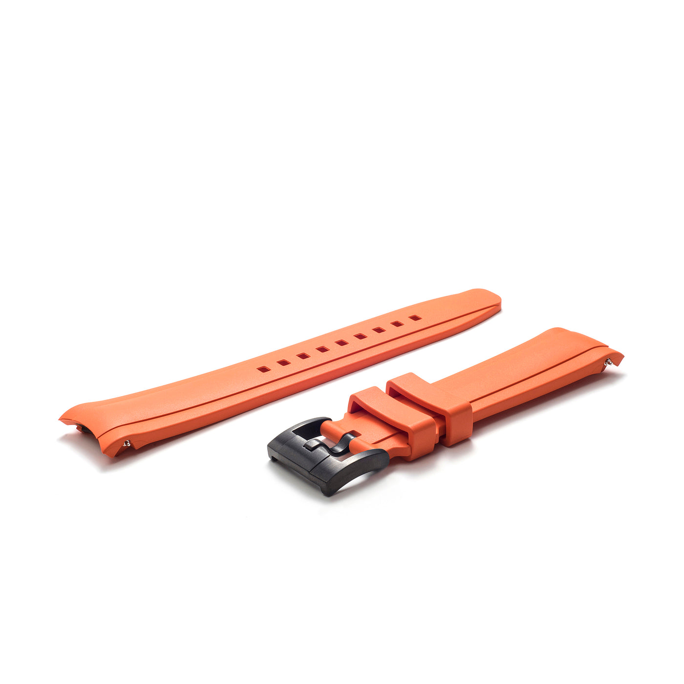 Orange Rubber / Black Buckle