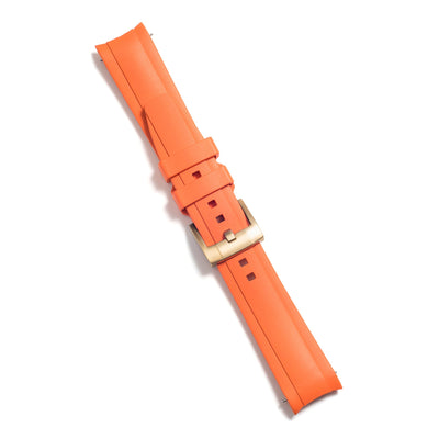 Orange Rubber / Gold Buckle / Standard