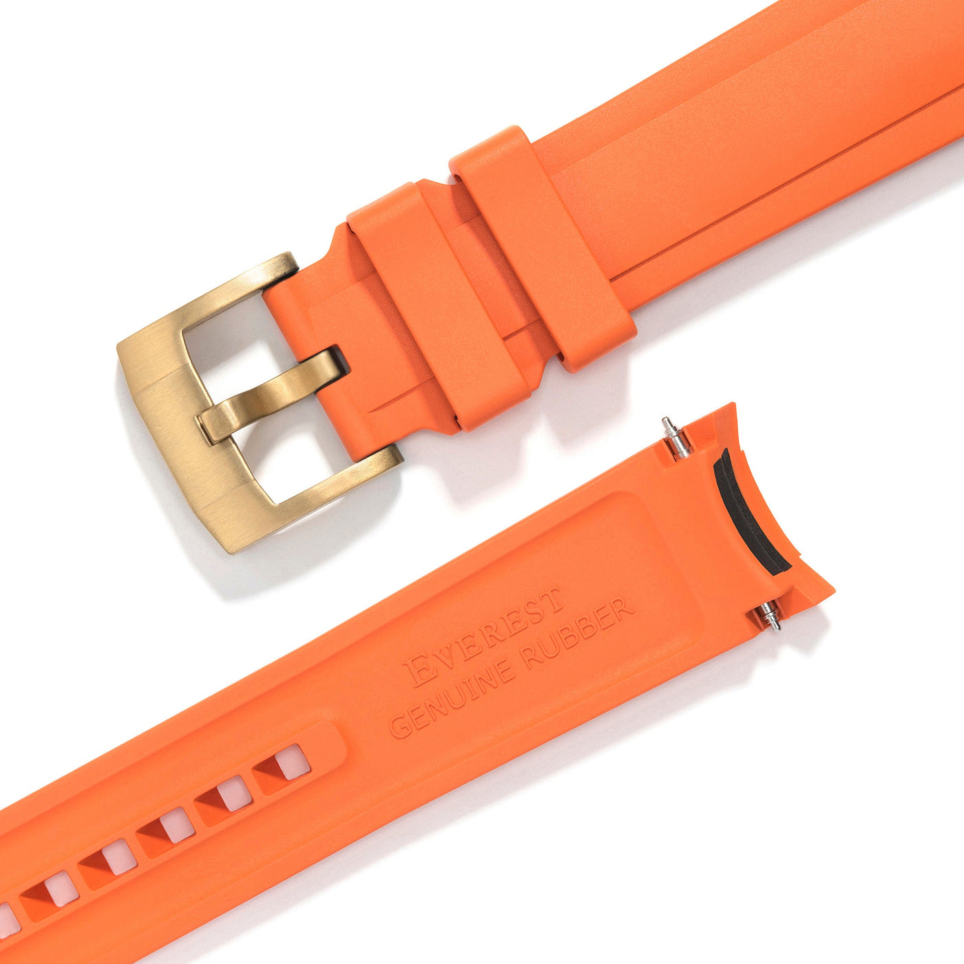 Orange Rubber / Gold Buckle / Standard