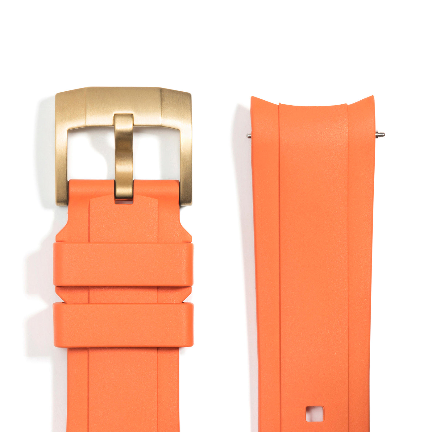 Orange Rubber / Gold Buckle / Standard