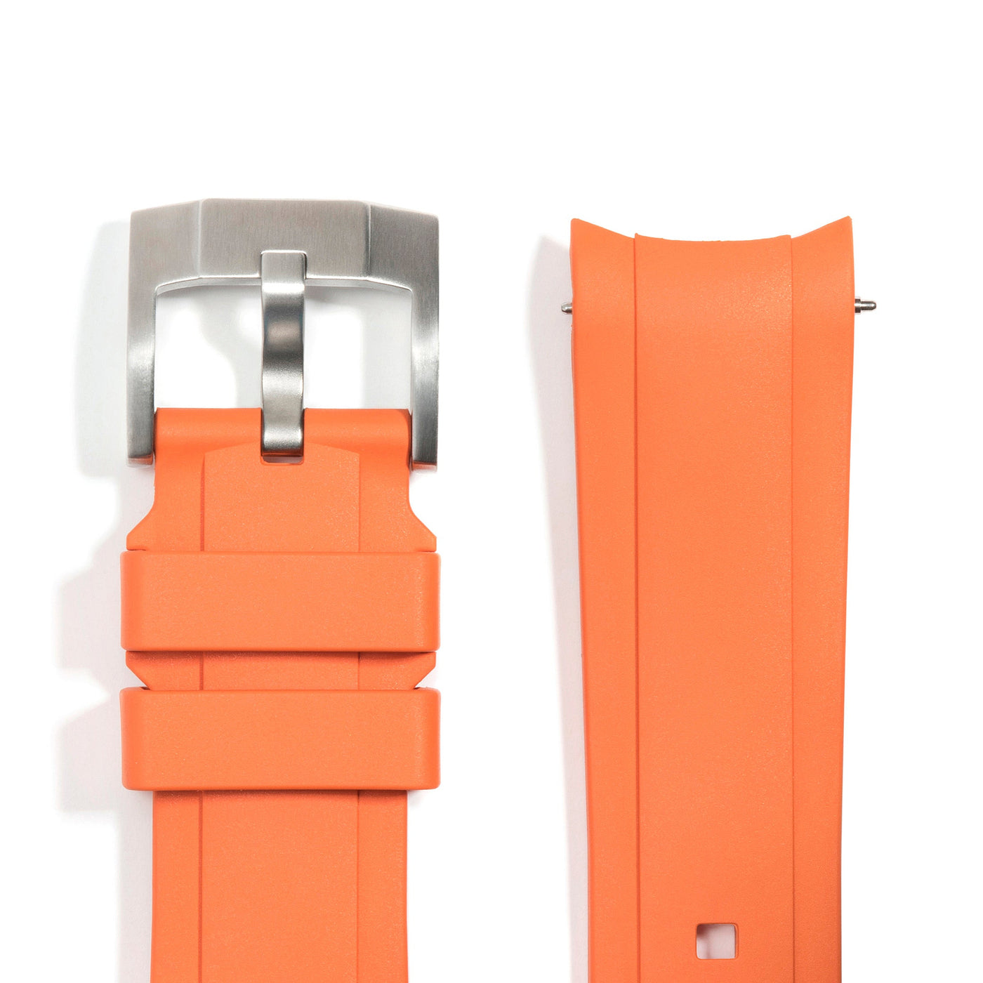 Orange Rubber / Silver Buckle / Standard