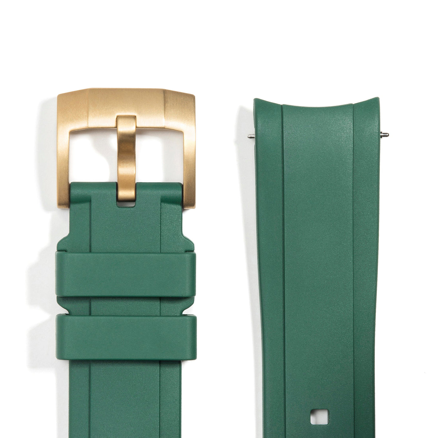 Green Rubber / Gold Buckle / Standard