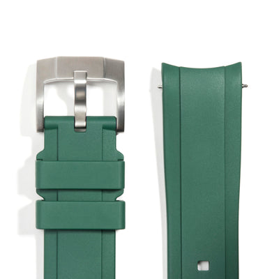 Green Rubber / Silver Buckle / Standard