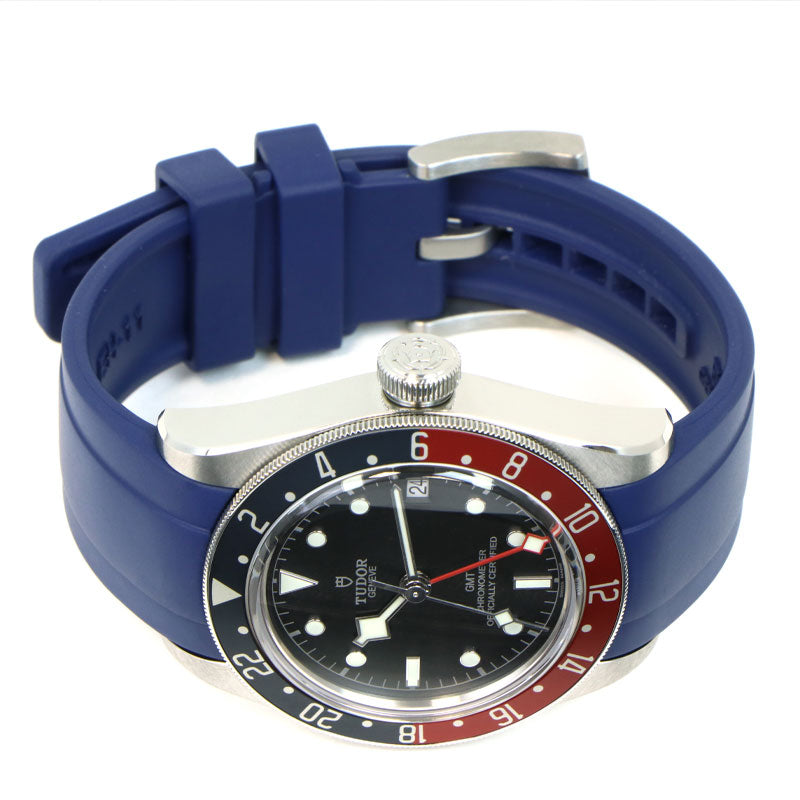 Tudor Black Bay GMT on Blue Rubber Strap