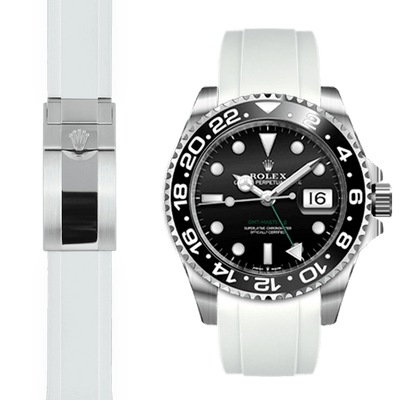 Rolex GMT white rubber watch strap