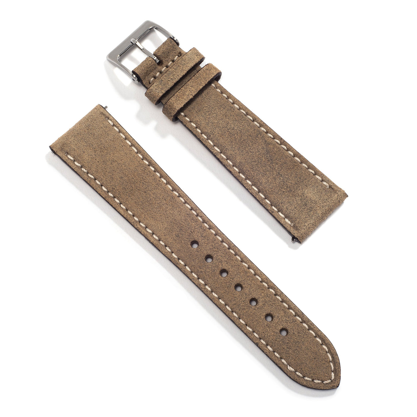 Everest UNIVERSAL TAUPE LEATHER WATCH STRAP