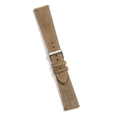 Everest UNIVERSAL TAUPE LEATHER WATCH STRAP