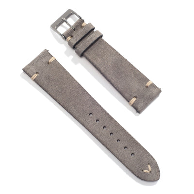 Everest UNIVERSAL GRAY VINTAGE LEATHER WATCH STRAP