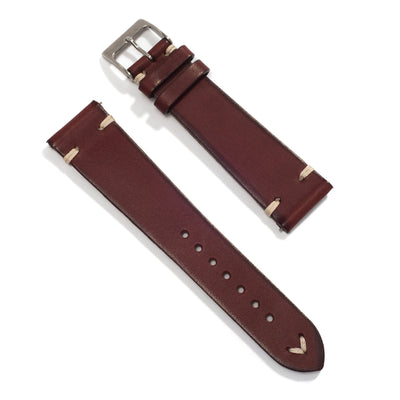 Everest UNIVERSAL CHERRY VINTAGE LEATHER WATCH STRAP