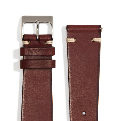 Everest UNIVERSAL CHERRY VINTAGE LEATHER WATCH STRAP