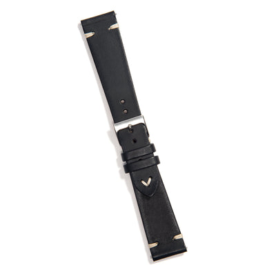 Everest UNIVERSAL BLACK VINTAGE LEATHER WATCH STRAP