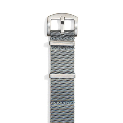 Everest Gray NATO-Style Nylon Watch Band Buckle