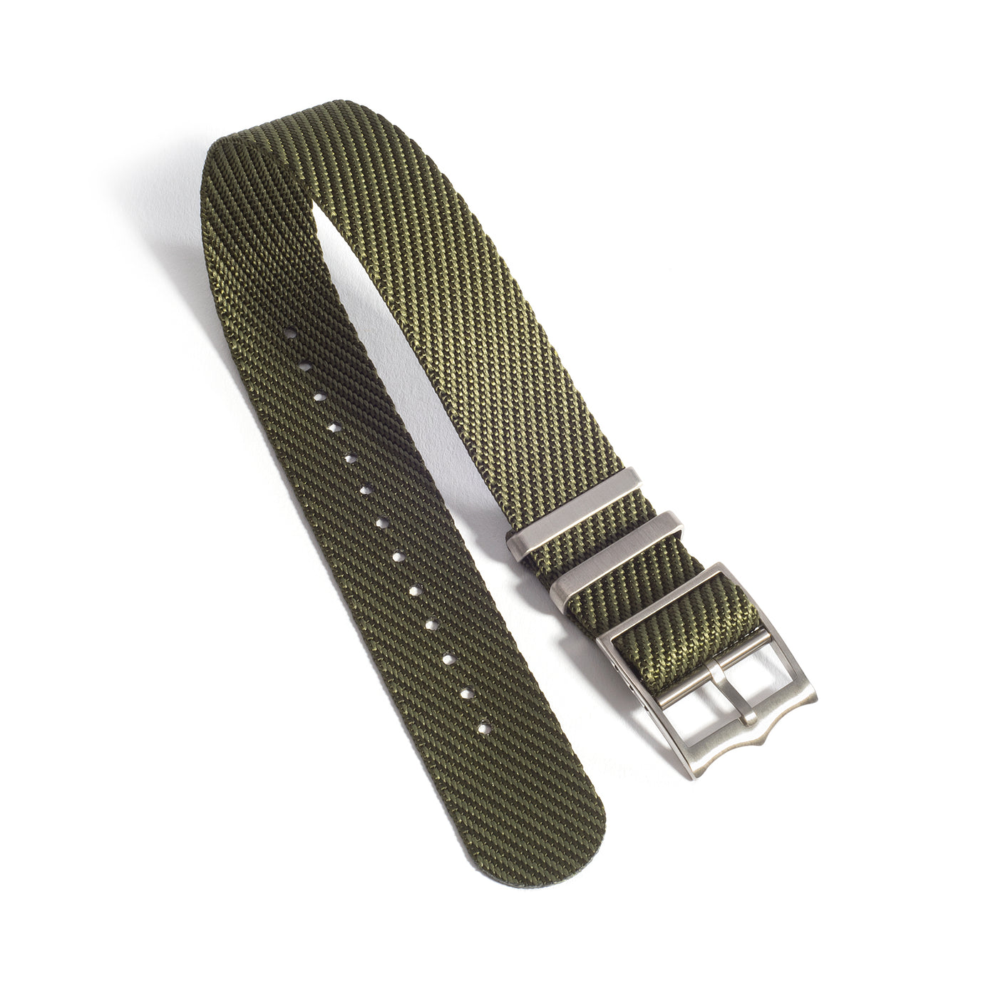 Everest Army Green NATO-Style Single Pass Nylon Watch Band