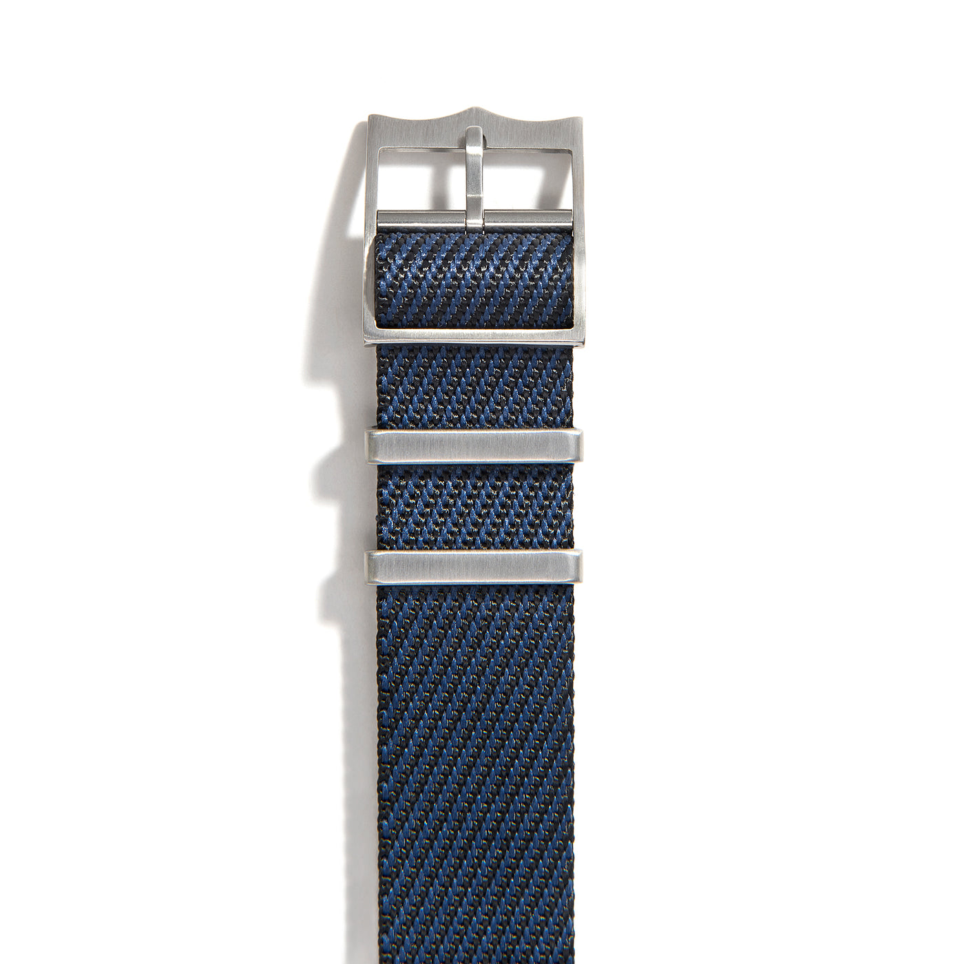 Everest Navy Blue NATO-Style Single Pass Nylon Watch Band Buckle